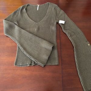 Free People Bell Sleeve Sweater
